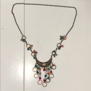 Boho style tribal necklace jewelry outfit chain